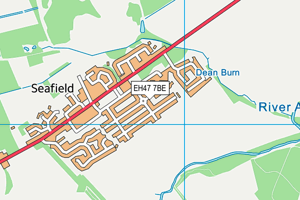 EH47 7BE map - OS VectorMap District (Ordnance Survey)