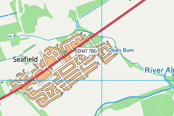 EH47 7BG map - OS VectorMap District (Ordnance Survey)