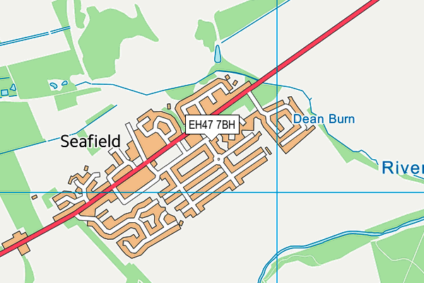 EH47 7BH map - OS VectorMap District (Ordnance Survey)