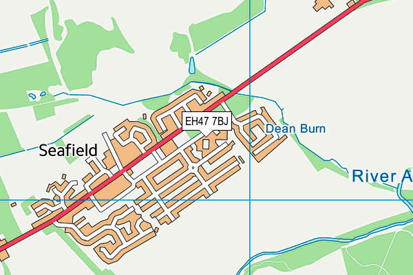 EH47 7BJ map - OS VectorMap District (Ordnance Survey)