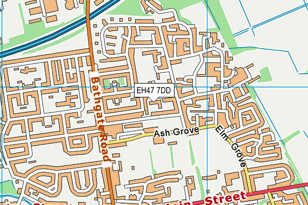 EH47 7DD map - OS VectorMap District (Ordnance Survey)