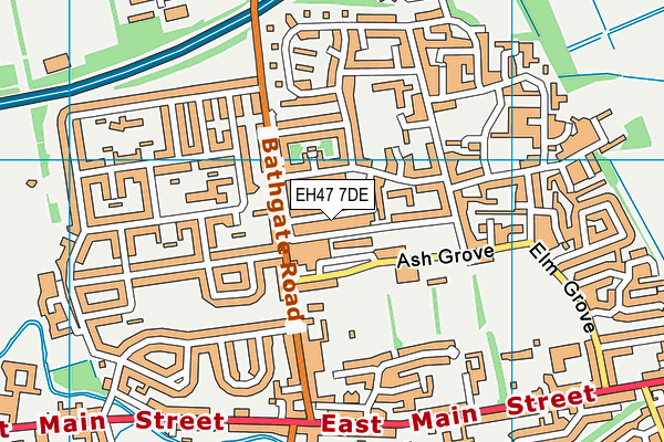 EH47 7DE map - OS VectorMap District (Ordnance Survey)