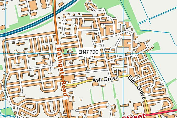 EH47 7DG map - OS VectorMap District (Ordnance Survey)