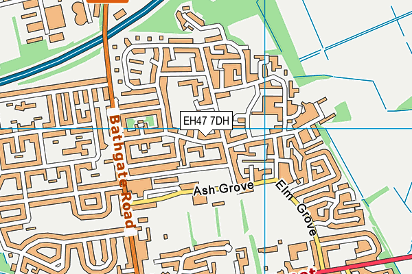 EH47 7DH map - OS VectorMap District (Ordnance Survey)