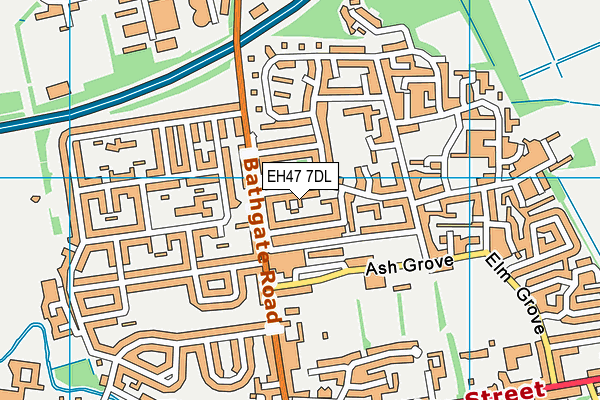 EH47 7DL map - OS VectorMap District (Ordnance Survey)