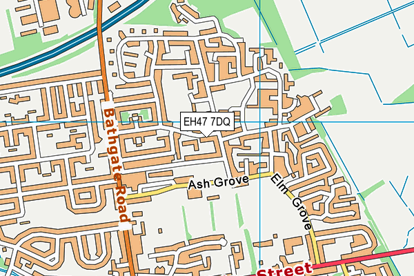 EH47 7DQ map - OS VectorMap District (Ordnance Survey)