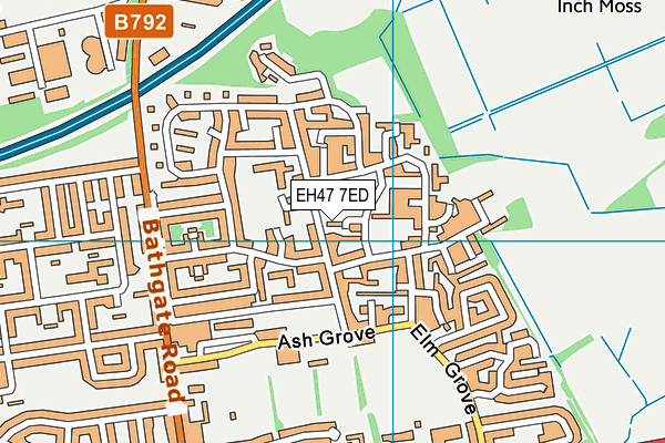 EH47 7ED map - OS VectorMap District (Ordnance Survey)