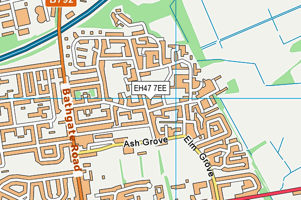 EH47 7EE map - OS VectorMap District (Ordnance Survey)