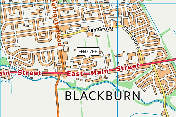 EH47 7EH map - OS VectorMap District (Ordnance Survey)