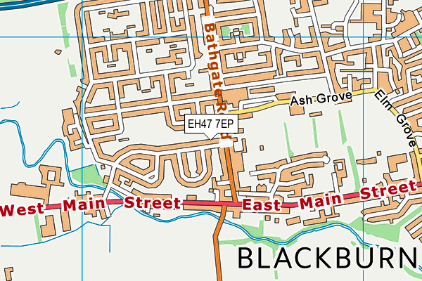 EH47 7EP map - OS VectorMap District (Ordnance Survey)