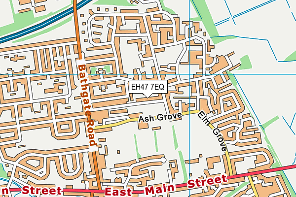 EH47 7EQ map - OS VectorMap District (Ordnance Survey)