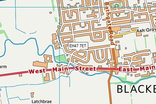 EH47 7ET map - OS VectorMap District (Ordnance Survey)