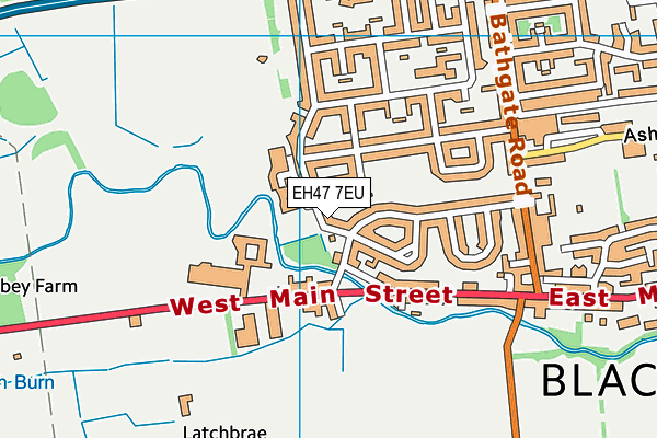 EH47 7EU map - OS VectorMap District (Ordnance Survey)