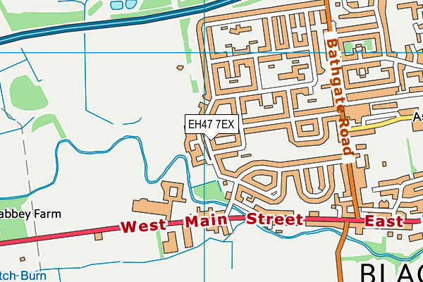 EH47 7EX map - OS VectorMap District (Ordnance Survey)