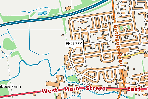 EH47 7EY map - OS VectorMap District (Ordnance Survey)
