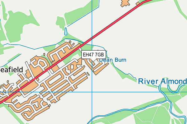 EH47 7GB map - OS VectorMap District (Ordnance Survey)