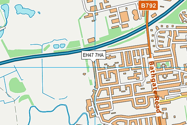 EH47 7HA map - OS VectorMap District (Ordnance Survey)