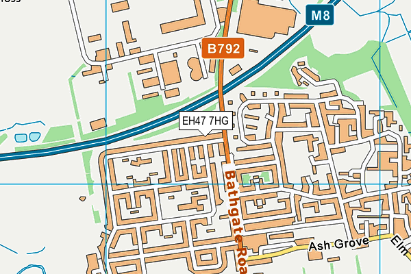 EH47 7HG map - OS VectorMap District (Ordnance Survey)