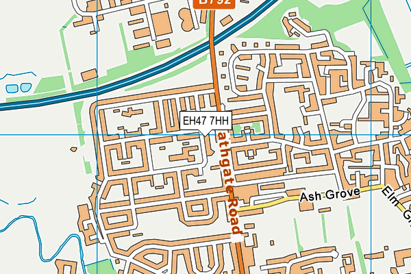 EH47 7HH map - OS VectorMap District (Ordnance Survey)