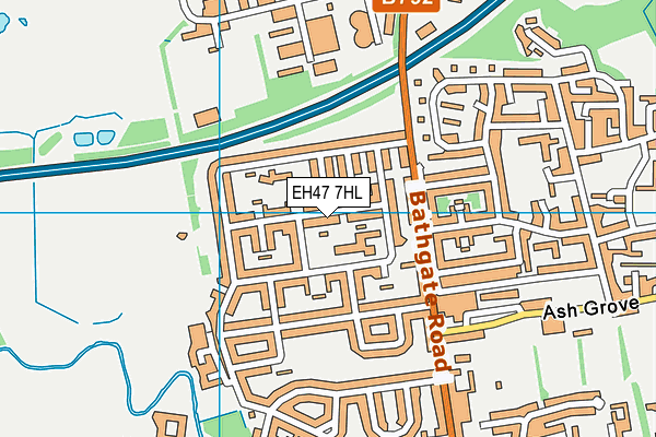 EH47 7HL map - OS VectorMap District (Ordnance Survey)