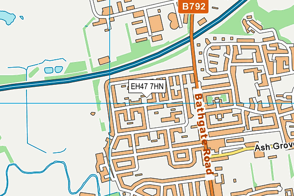 EH47 7HN map - OS VectorMap District (Ordnance Survey)
