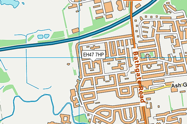 EH47 7HP map - OS VectorMap District (Ordnance Survey)