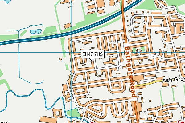 EH47 7HS map - OS VectorMap District (Ordnance Survey)