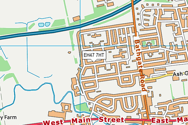 EH47 7HT map - OS VectorMap District (Ordnance Survey)