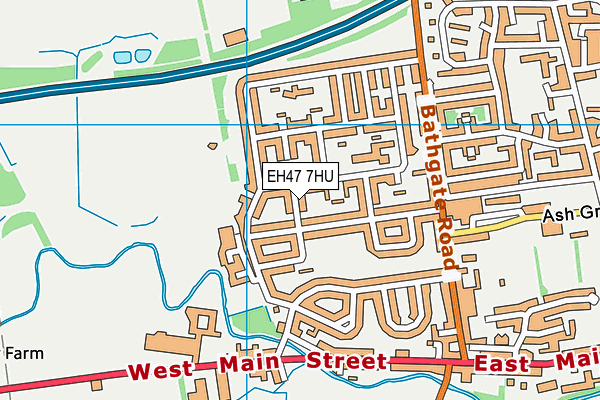 EH47 7HU map - OS VectorMap District (Ordnance Survey)