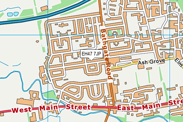 EH47 7JP map - OS VectorMap District (Ordnance Survey)