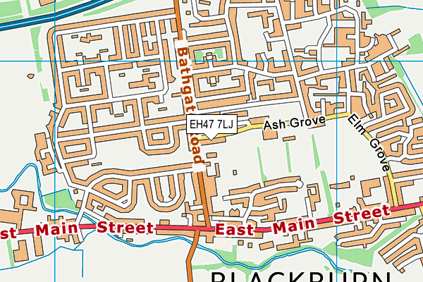 EH47 7LJ map - OS VectorMap District (Ordnance Survey)