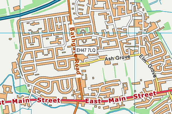 EH47 7LQ map - OS VectorMap District (Ordnance Survey)