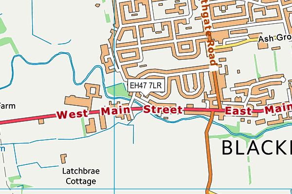 EH47 7LR map - OS VectorMap District (Ordnance Survey)