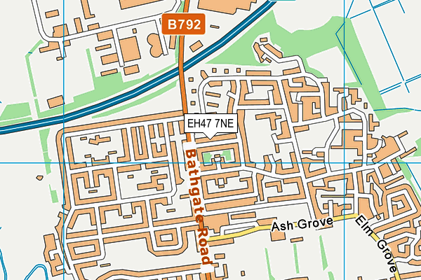 EH47 7NE map - OS VectorMap District (Ordnance Survey)