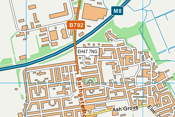 EH47 7NG map - OS VectorMap District (Ordnance Survey)