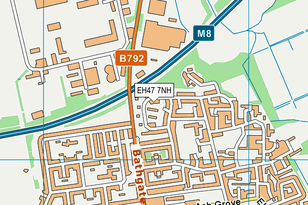 EH47 7NH map - OS VectorMap District (Ordnance Survey)