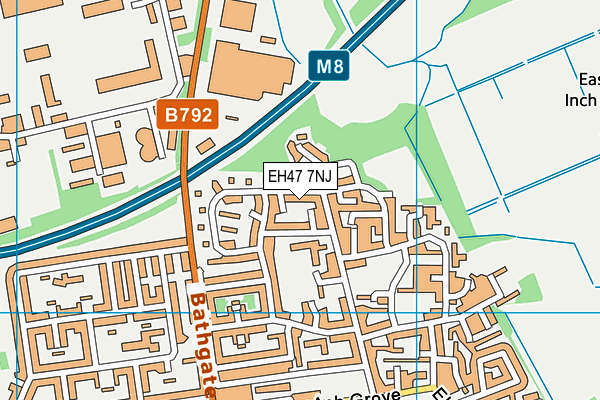 EH47 7NJ map - OS VectorMap District (Ordnance Survey)