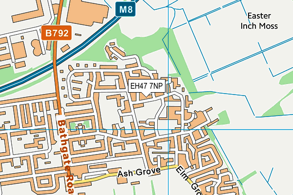 EH47 7NP map - OS VectorMap District (Ordnance Survey)