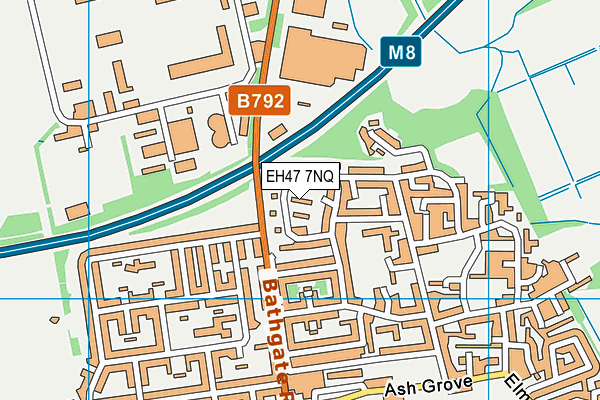 EH47 7NQ map - OS VectorMap District (Ordnance Survey)