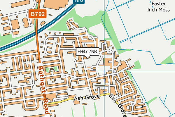 EH47 7NR map - OS VectorMap District (Ordnance Survey)