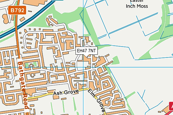 EH47 7NT map - OS VectorMap District (Ordnance Survey)