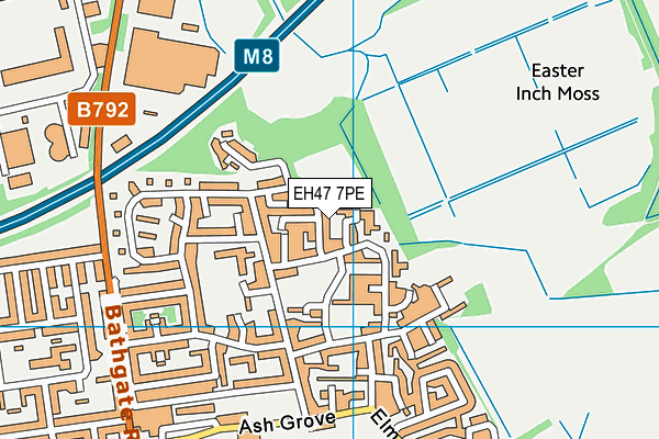 EH47 7PE map - OS VectorMap District (Ordnance Survey)