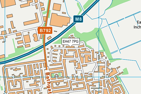 EH47 7PG map - OS VectorMap District (Ordnance Survey)