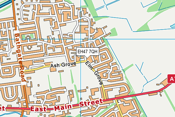 EH47 7QH map - OS VectorMap District (Ordnance Survey)