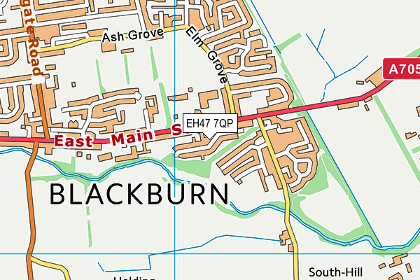 EH47 7QP map - OS VectorMap District (Ordnance Survey)