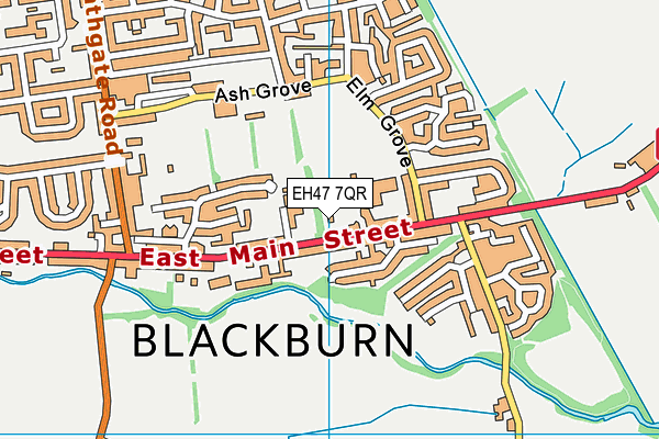 EH47 7QR map - OS VectorMap District (Ordnance Survey)