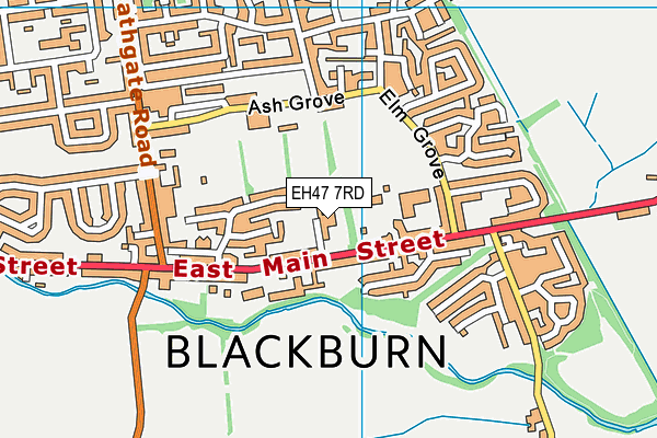 EH47 7RD map - OS VectorMap District (Ordnance Survey)