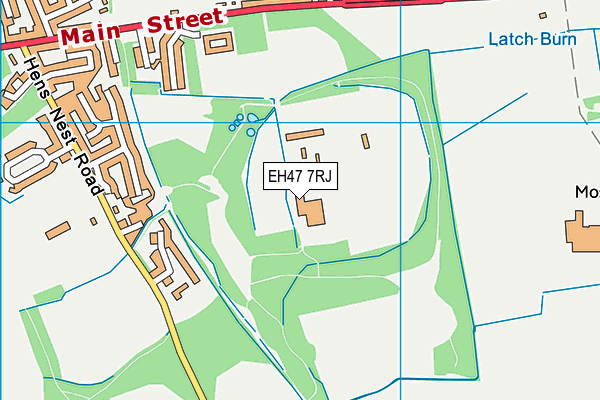 EH47 7RJ map - OS VectorMap District (Ordnance Survey)