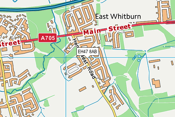 EH47 8AB map - OS VectorMap District (Ordnance Survey)