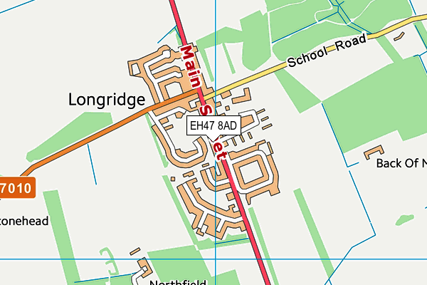 EH47 8AD map - OS VectorMap District (Ordnance Survey)